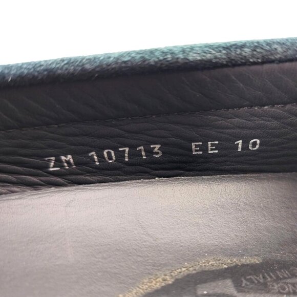 Salvatore Ferragamo Parigi Suede Blue Teal Driving Loafers Mens 10EE Dress Shoes - Picture 7 of 15